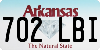 AR license plate 702LBI