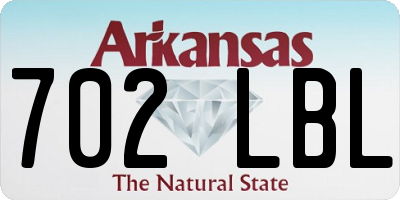 AR license plate 702LBL