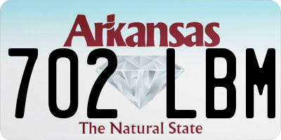 AR license plate 702LBM