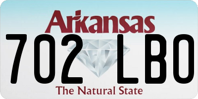 AR license plate 702LBO