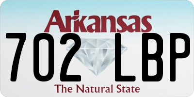 AR license plate 702LBP