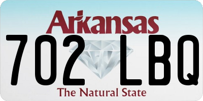 AR license plate 702LBQ