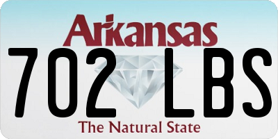 AR license plate 702LBS