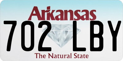 AR license plate 702LBY