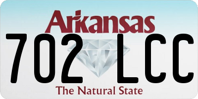 AR license plate 702LCC