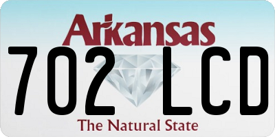AR license plate 702LCD