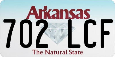 AR license plate 702LCF