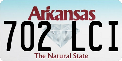AR license plate 702LCI