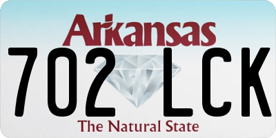AR license plate 702LCK