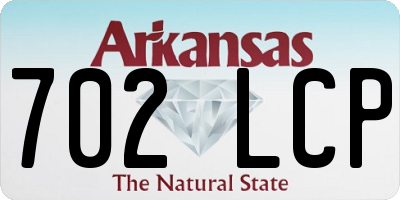 AR license plate 702LCP