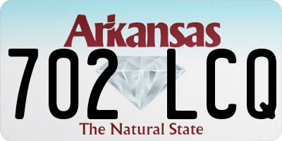 AR license plate 702LCQ