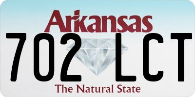 AR license plate 702LCT