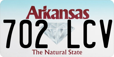 AR license plate 702LCV