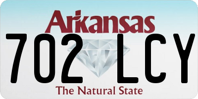 AR license plate 702LCY
