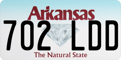 AR license plate 702LDD
