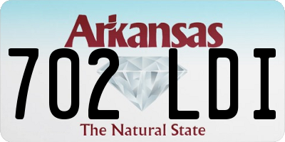 AR license plate 702LDI