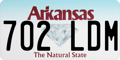AR license plate 702LDM
