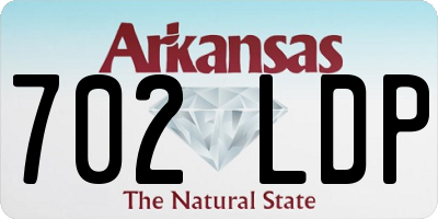 AR license plate 702LDP