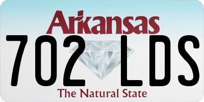 AR license plate 702LDS