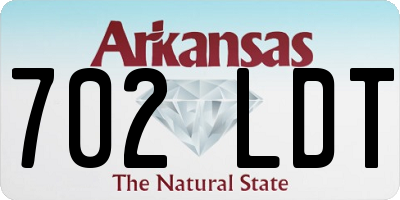 AR license plate 702LDT
