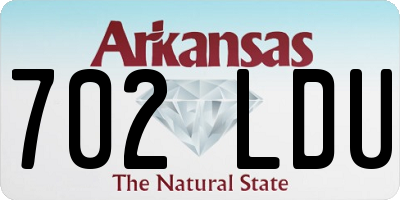 AR license plate 702LDU