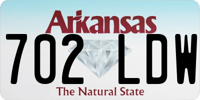 AR license plate 702LDW