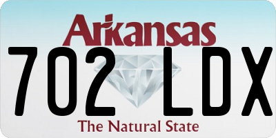 AR license plate 702LDX