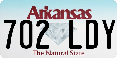 AR license plate 702LDY