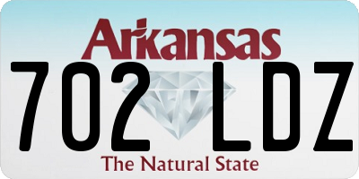 AR license plate 702LDZ