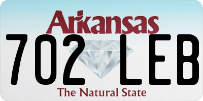 AR license plate 702LEB