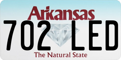 AR license plate 702LED