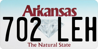AR license plate 702LEH