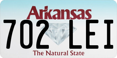 AR license plate 702LEI