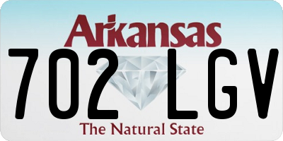 AR license plate 702LGV