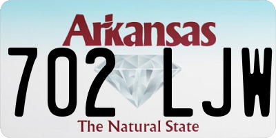AR license plate 702LJW