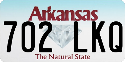 AR license plate 702LKQ