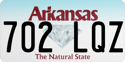AR license plate 702LQZ