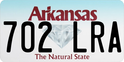 AR license plate 702LRA
