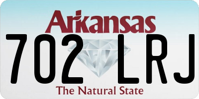 AR license plate 702LRJ