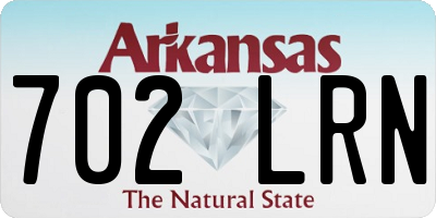 AR license plate 702LRN