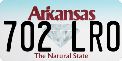 AR license plate 702LRO