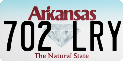 AR license plate 702LRY