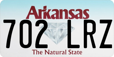 AR license plate 702LRZ