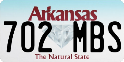AR license plate 702MBS