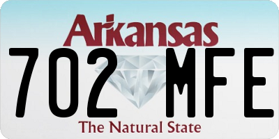 AR license plate 702MFE