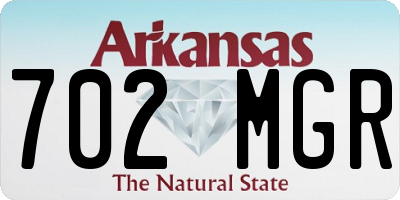 AR license plate 702MGR