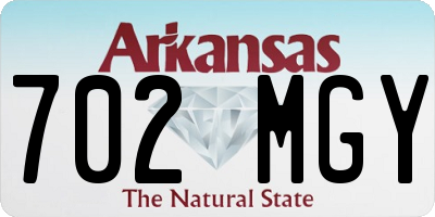 AR license plate 702MGY