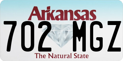 AR license plate 702MGZ