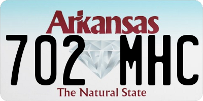 AR license plate 702MHC