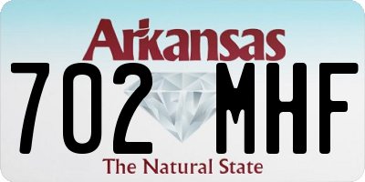 AR license plate 702MHF